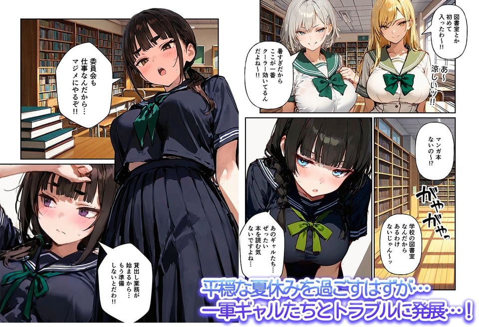 陰キャ女子ばかりの図書委員会でエロ本を見ながらコスプレセックスした話 2 ページ目