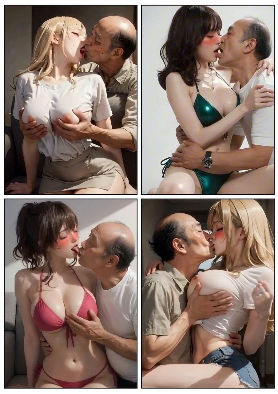 美女とおじさんのディープキス キス好き大集合♪4 7 ページ目