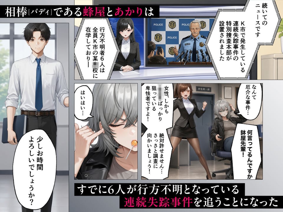目隠師〜女刑事を連れ去って目隠し拘束調教する男〜【新人刑事肉人形化編】 2 ページ目