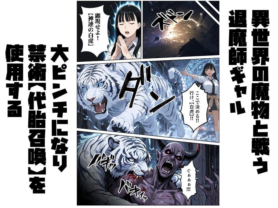退魔師ギャルが詠唱ミスでキモオジのママになる話 2 ページ目