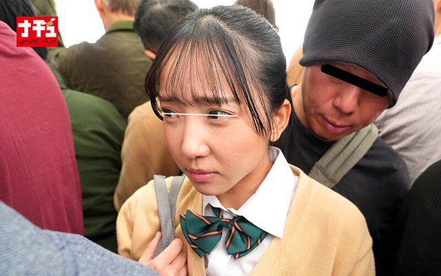 満員電車でJ系パンティにチ〇ポを滑り込ませマン肉擦りつけ射精では終わらず精子まみれのチ〇ポを挿入中出し 3