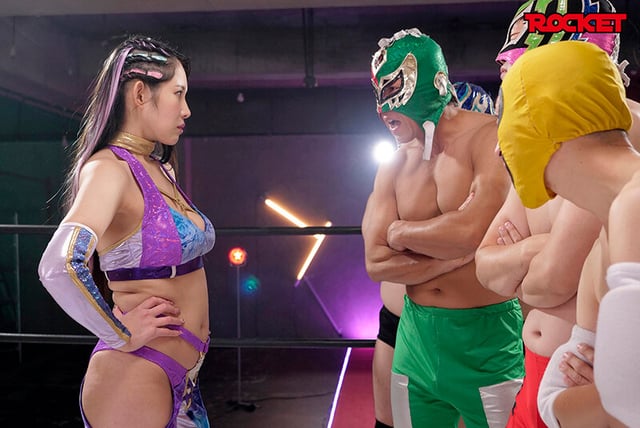 バスト100センチJカップ 巨乳女子プロレスラー天雷KOU 痛恨の危険日直撃！連姦中出しデスマッチ！！ リングで初めて男と戦い発情！悔しい…でも感じちゃう！不条理ハンディキャップマッチで無念の初潮吹き種付け中出し妊娠確定！！ 1