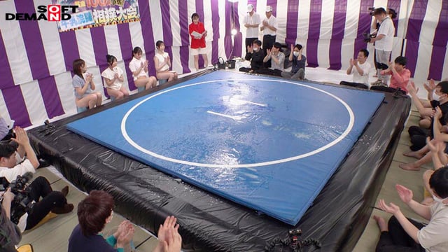 はじめての牛乳浣腸相撲大会2(ガチ)。 一般女性4名参加 2