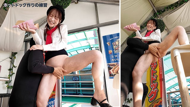 人気 AV 女優が挑戦!イカサレ屋台の中で 潮吹きながらホットドッグ売ってください!天馬ゆい 赤名いと 3