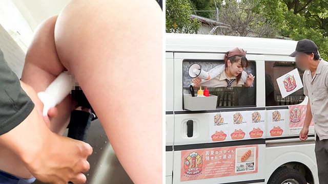 人気 AV 女優が挑戦！イカサレ屋台の中で 潮吹きながらホットドッグ売ってください！逢月ひまり 小坂ひまり 12