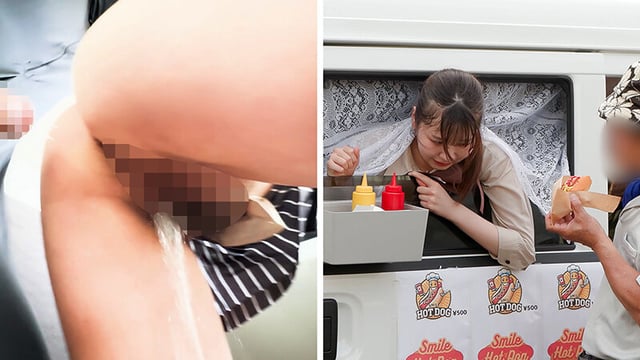 人気 AV 女優が挑戦！イカサレ屋台の中で 潮吹きながらホットドッグ売ってください！逢月ひまり 小坂ひまり 14