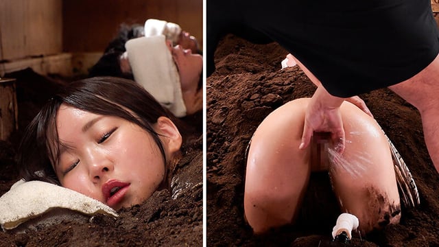 デカ尻人妻限定 砂風呂に埋まって身動きできない催淫NTR拘束マッサージ 横が見えない状態で、隣に夫が居るのにイッてもイッても止めずに絶頂させ続けた女の「サイレント絶叫」 4