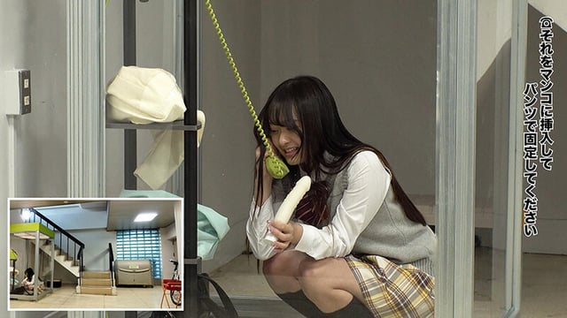 公衆電話ボックス360度度丸見え ノリノリ美爆乳J○きき乳首チャレンジ 5