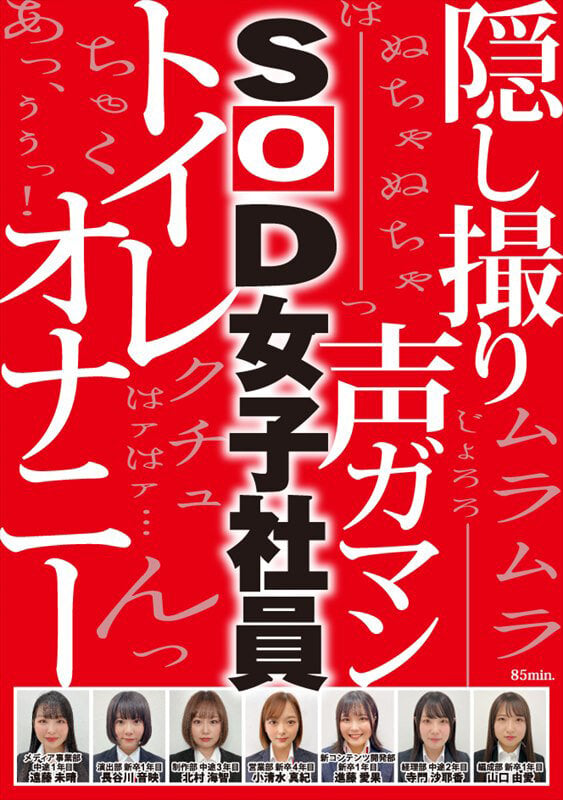業務時間内のトイレ休憩中に声をガマンしながらもこっそり絶頂していたSOD女子社員7名隠し撮り 1