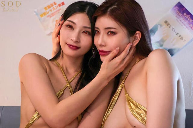 【部屋結界】SODstarコラボSPECIAL!~ようこそ僕だけの淫乱水泳スクールへイヒ!~スタイル抜群美女コーチを2人まとめて僕だけのいいなりご奉仕ペットに洗●支配 本庄鈴 神木麗【特典映像付き】 14