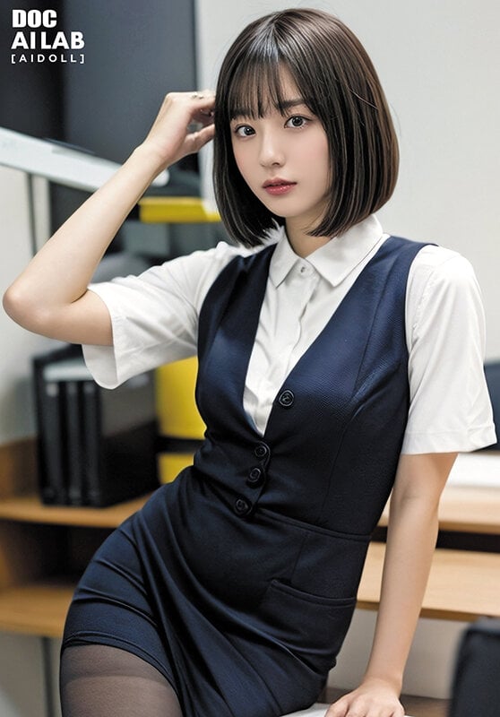 空想制服美少女 AI MODEL AV DEBUT 働くOL編 15