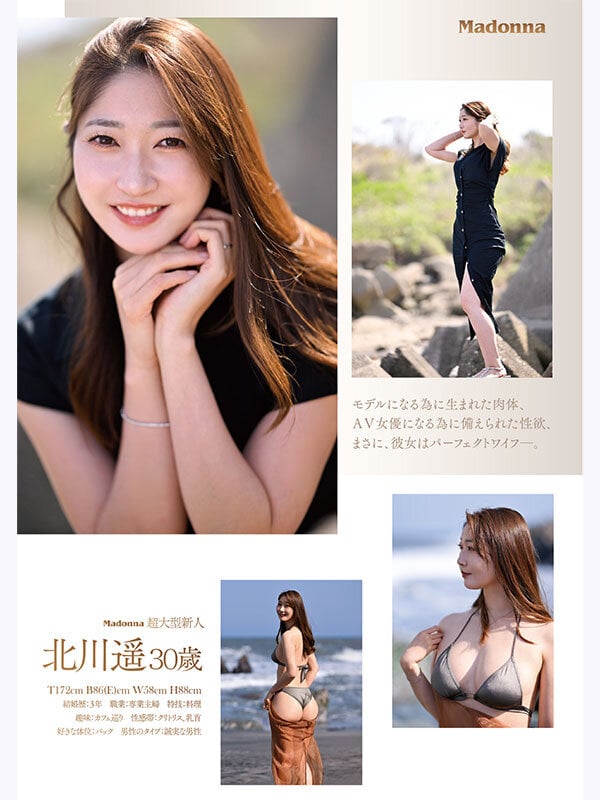 目が合った瞬間、時が止まるほどイイオンナ―。 元世界的スーパーモデル 北川遥 30歳 AV DEBUT 6