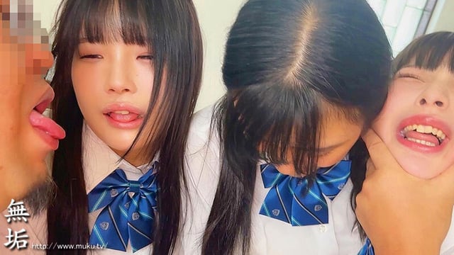 巨乳、美乳、制服少女3人組―――。 オジサンに会いに行く少女たち 従順肉便器編 あかり＆あも＆いくら 3
