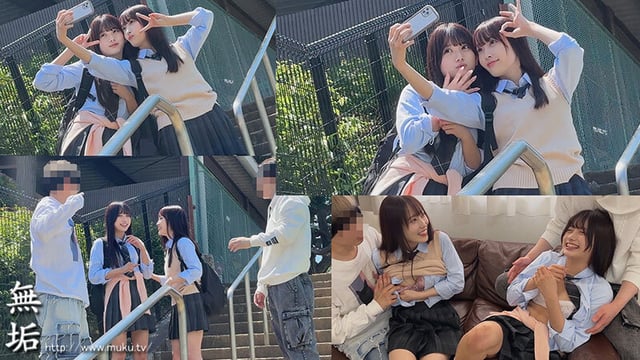 私たち、気持ちいいことに鬼ハマり中。 とある日のオフパコ中出し乱交 かりん みづき 1