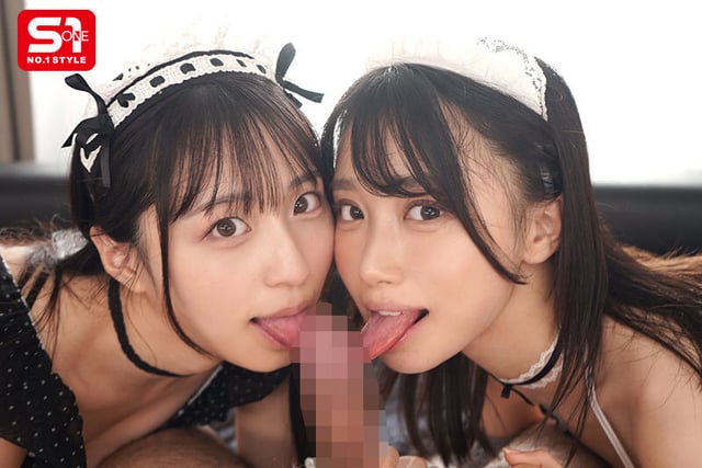 「ご主人様、私にかけて」僕のチ●ポが好きすぎて生搾りザーメン奪い合う顔射おねだりWメイド 安達夕莉 新木希空 4