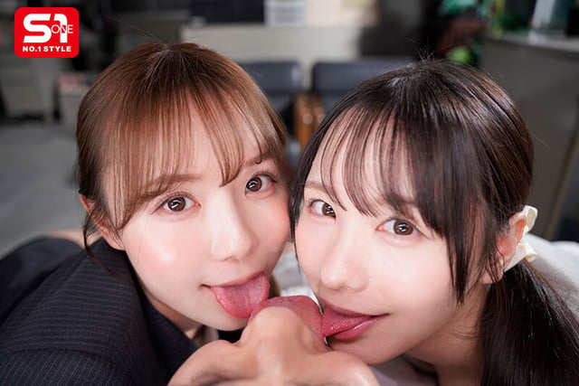 生徒に厳しいmiru先生と生徒に優しい村上悠華先生のレズキス現場目撃！僕も強●参加させられて脳ミソとろける ねっちょりベロキス逆3P関係に！ 9
