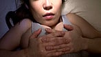 Hカップ以上のデカパイじゃないと満喫できない!!あお向けで寝てるオンナのノーブラ爆乳を抱きよせて肉厚の谷間にチ●ポをハサんだまま擦って発射する夜這いパイズリ挟射 7