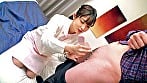 とっても優しいナースさんに早漏ギンギン敏感ち●ぽの介抱してもらいました！！発射寸前なのに優しく触られて、も～限界！ドピュドピュッドピュピュー！！ 5