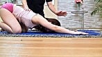 ピタパン尻に大興奮!人妻が集まるヨガ教室でフル勃起を見せ付けて個人レッスン 6