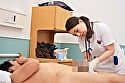 ワザと手コキのような陰部洗浄で暴発させて青年患者を虜にするおばさん看護師 色っぽい巨乳看護師さん 5