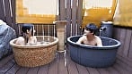 寝取られ巨乳妻! 09 旦那のすぐ横で凄腕オイルマッサージのエロ施術に声を我慢しながら悶絶イキ!! 3