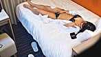 ビジネスホテル無防備オナニー スレンダー黒髪美人OL #8 4