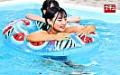 日焼けあと美少女プール羞恥 ツインテ競泳娘 2