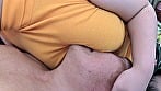 透け乳ノーブラニットの乳房に顔埋めながら敏感チクビ舐められ続けた僕。 8
