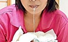 美熟女手コキ唾液フェラ搾りザーメン発射 16