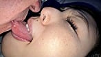 【個人撮影】横山夏希の肉厚舌ディープキス＆ツバ鼻吸い 9