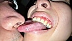【個人撮影】湊波流のデカ舌ディープキス＆ツバ鼻吸い 8