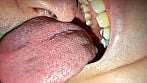【個人撮影】湊波流のデカ舌ディープキス＆ツバ鼻吸い 14