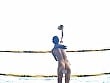 【 AI リマスター版 】身長182cm 高身長バレーボール選手 内田真由のビーチバレー 14