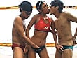 【 AI リマスター版 】身長182cm 高身長バレーボール選手 内田真由のビーチバレー 15