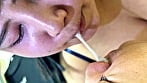 ハーフ顔のみのりちゃんがM男に濃厚鼻フェラ 13