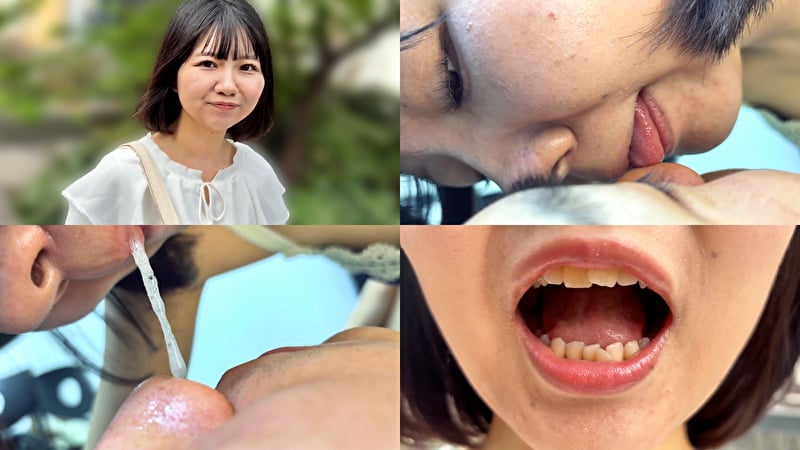 ふんわり優しい雰囲気のみゆりちゃんがM男に濃厚鼻フェラ