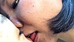 ふんわり優しい雰囲気のみゆりちゃんがM男に濃厚鼻フェラ 7