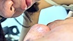 ふんわり優しい雰囲気のみゆりちゃんがM男に濃厚鼻フェラ 13