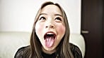 【個人撮影】菊池はる 初喉チンコ触り&擬似フェラ体験 3