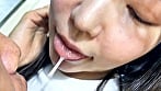 まいなちゃんがM男に濃厚キス 17