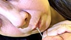 積極的なあずさちゃんがM男に濃厚鼻フェラ 4