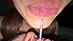 【個人撮影】水月みおの自撮りでM男唾液責め 16