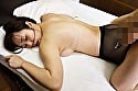 仕事頑張ったご褒美に私とローションヌルヌルエッチする?と誘われて、巨乳黒パンスト女上司のカラダすべてをヌルヌルにしてあげた! わか菜ほの 20
