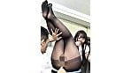 女子社員のむっちり黒パンスト尻！透けパンチラがスケベ過ぎ、社内や出張先でパンスト破ってフル勃起チ〇ポ突入！ 10