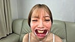 【個人撮影】朝海凪咲の初喉チンコ触り＆口内観察 19
