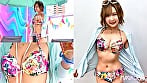 『恋人を求めて水着ギャルと一般男性がお互いに触れ合うオイルマッサージでどこまで発展するのか!?』白ギャルとイケメンがマッチングしてヌルヌル素股で擦り合い♪・・・生ハメに発展して中イキしながら彼氏のことを忘れて浮気中出し☆【街角素人モニタリング♯なるみ】 1