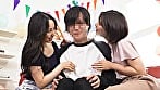 素人参加型モニタリング！ ママ友同士の逆3P筆おろしゲーム りえ＆ふじ 2