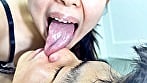肉厚な舌のかりなちゃんがM男に濃厚鼻フェラ 6