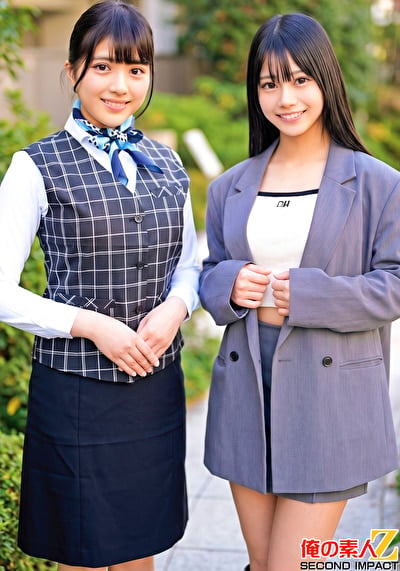 仕事の合間に生筆おろしセックス 銀行員はすみさん(25)とアパレル店員ひまりさん(22)