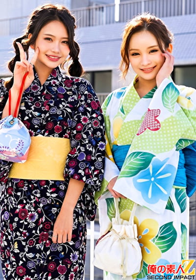 祝夏！花火大会に来てた浴衣美人と激えち野球拳！ゆかちゃんとしのんちゃん